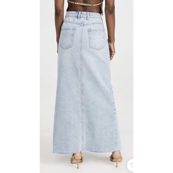 SER.O.YA Matilda Maxi Skirt Size 27 100% Cotton Non Strech Denim - Picture 2 of 12